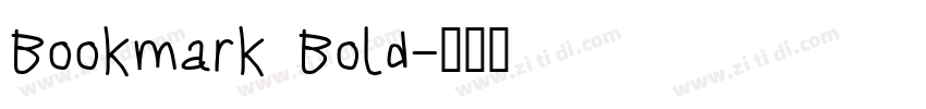 Bookmark Bold字体转换